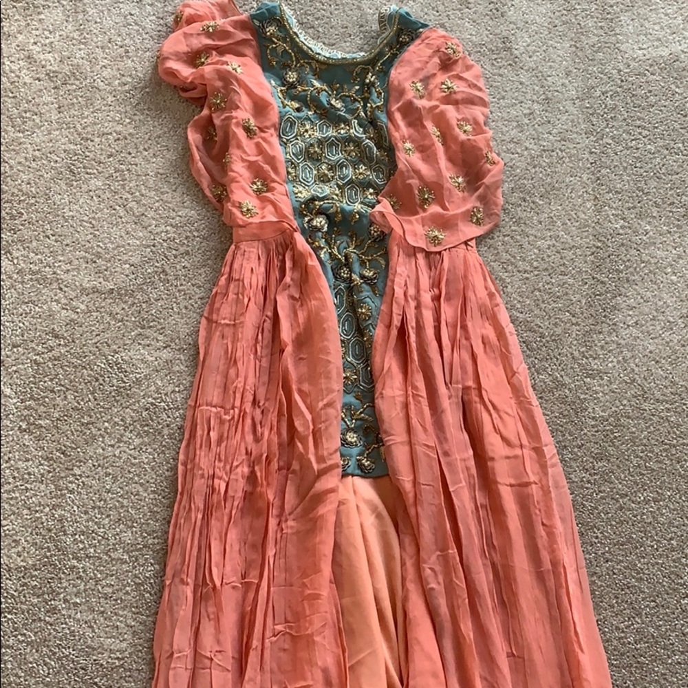 Indian plazo outfit.